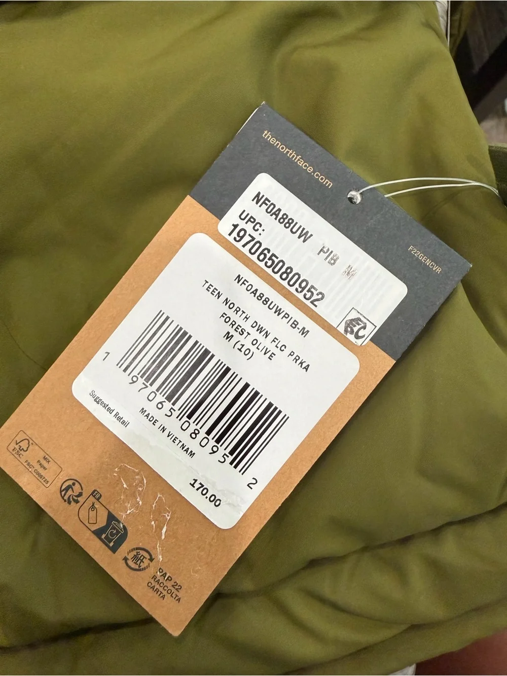The North Face Big Kids Unisex North 600 Down Parka Fleece - lined Jacket